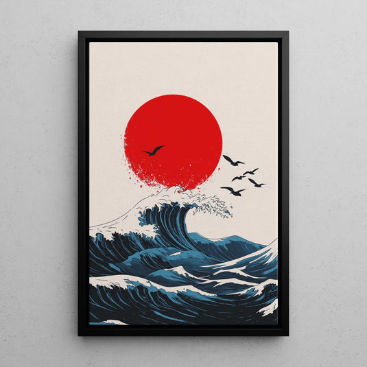 Dance of the Waves - Japanese Wall Art