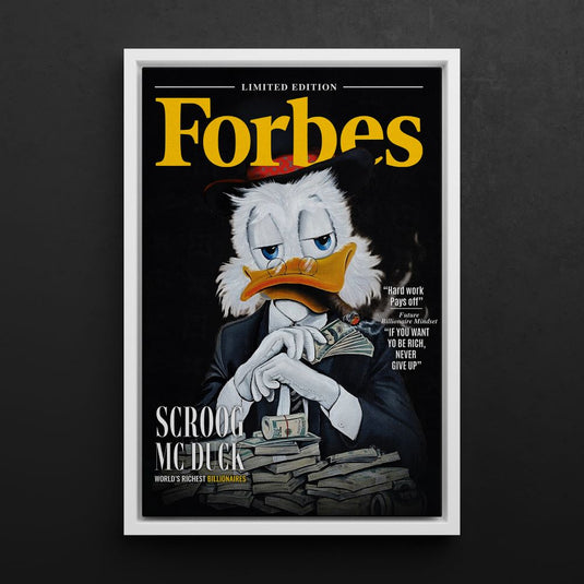 Mr Scrooge Forbes Cover - Motivational Wall Art