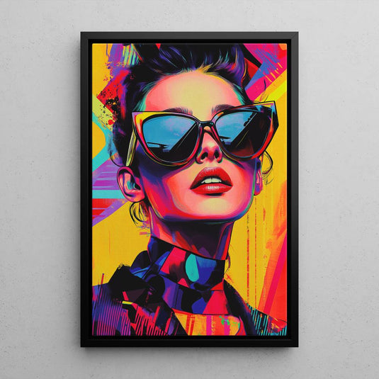 Shades of Confidence - Pop Art Style - Canvas Wall Art