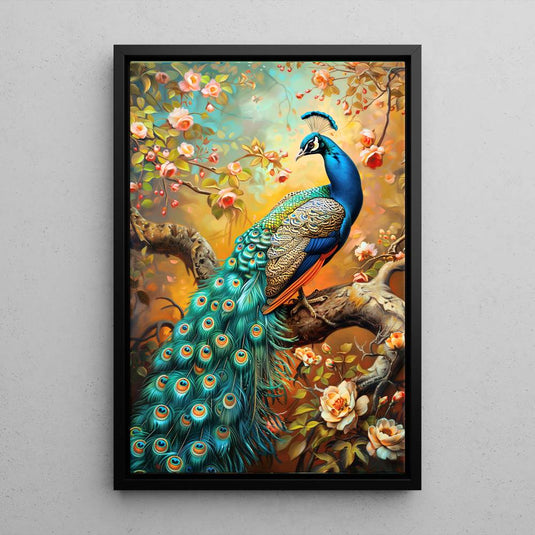 Feathers of Fortune - Peacock Wall Art