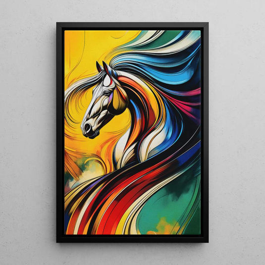 Vibrant Runners - Abstract Horse Wall Art