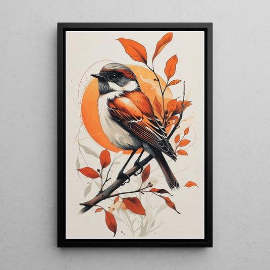 Bird in Bloom - Bird Art Print
