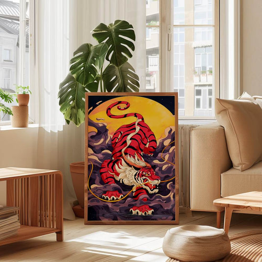 Crimson Fury - Animal Wall Art