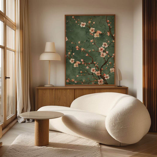 Sage And Blossom - Wabi Sabi Wall Art