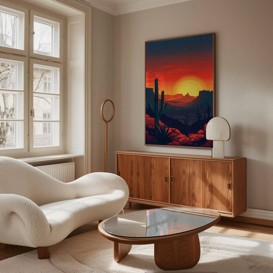 Dessert Sunset - Landscape Wall Art