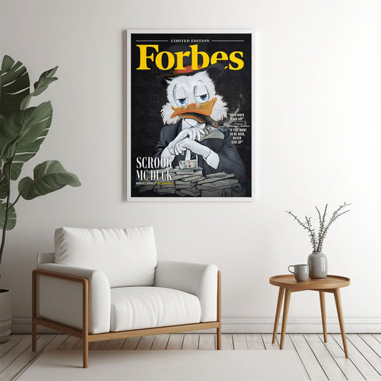 Mr Scrooge Forbes Cover - Motivational Wall Art