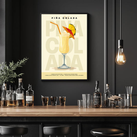 Coctail Posters - Pina Colada - Bar Posters