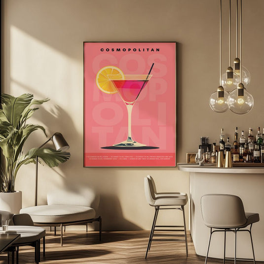 Coctail Posters - Cosmopolitan - Bar Posters
