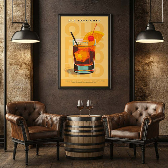 Coctail Posters - Old Fashioned - Bar Posters