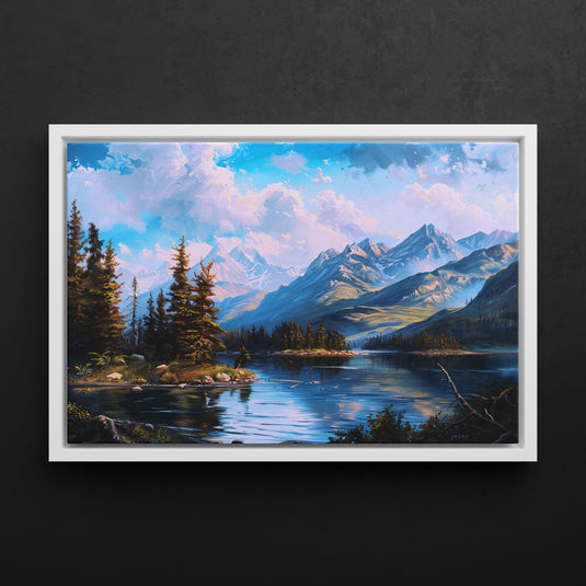 Alpine Scenery - Oil Painting