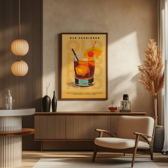 Coctail Posters - Old Fashioned - Bar Posters