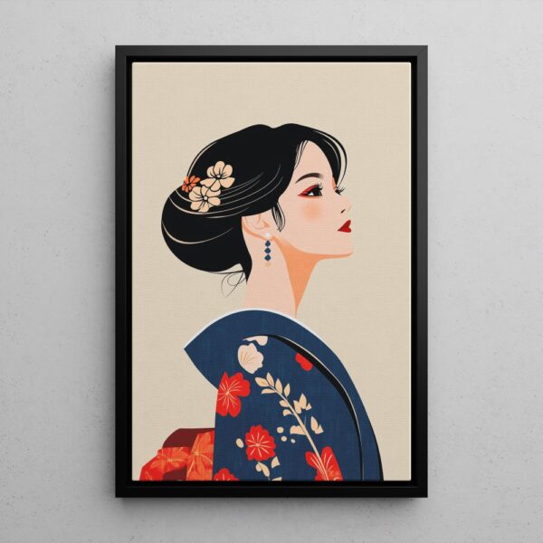 Geisha's Elegance - Japanese Wall Art