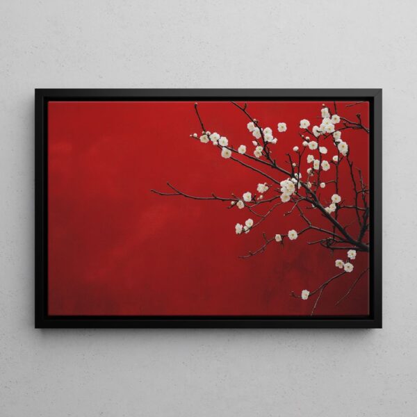 Scarlet Spring - Wabi Sabi Wall Art